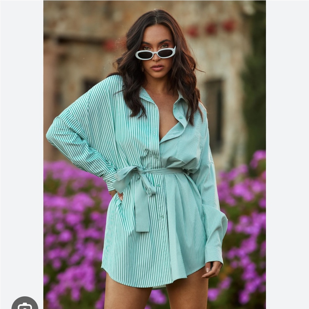 NWT 12th Tribe Lanna Green Tshirt Dress / Coverup